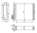Радиатор отопителя Volvo 850 OE 3545537